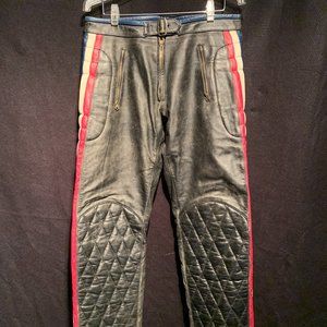 Vintage Hilfiger Red Label Leather Pants 32" Waist 32" Inseam